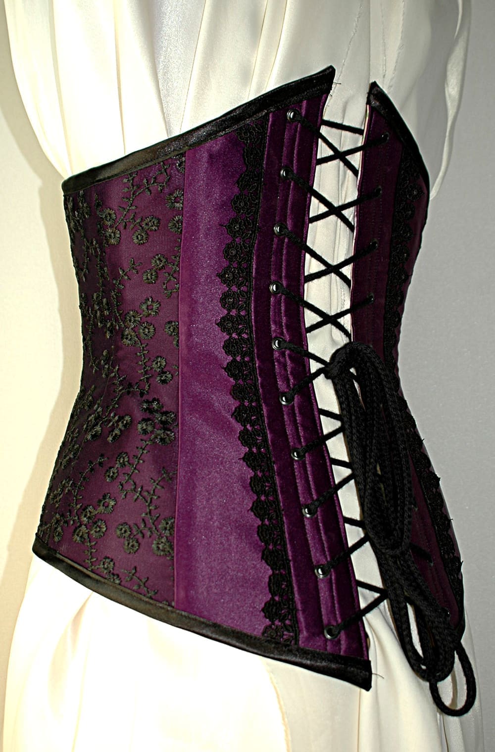 Purple and black underbust - Image 2