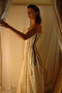 side view of Ophelia gown