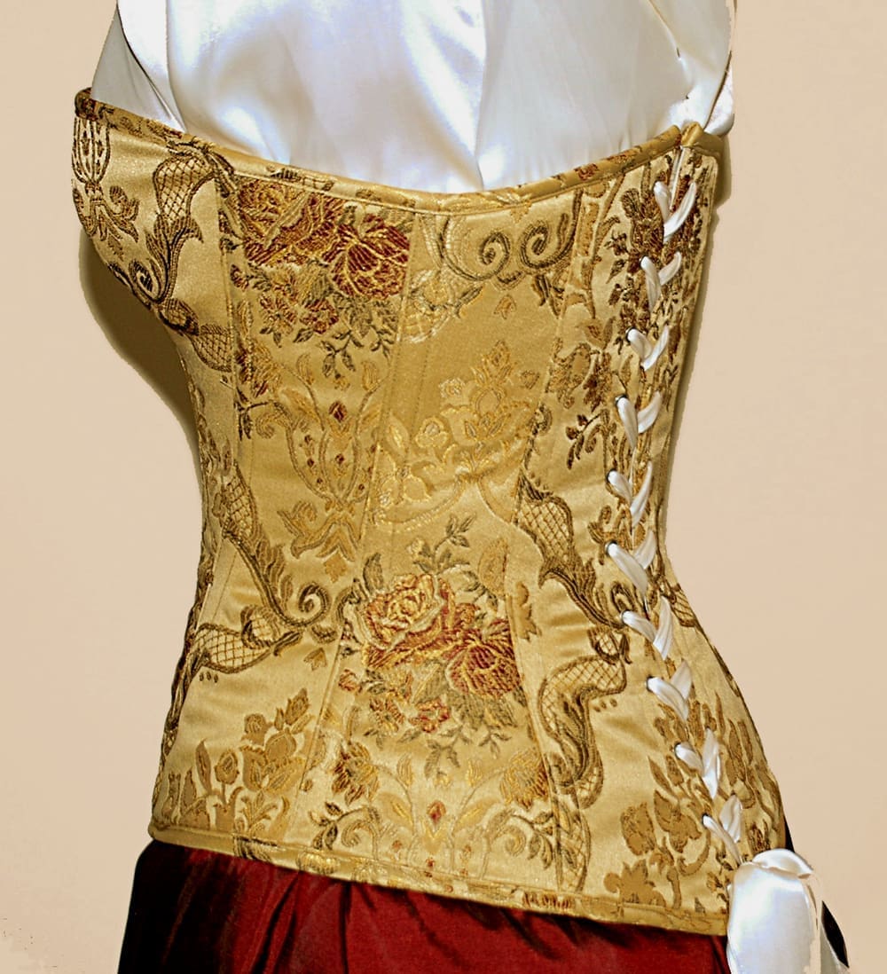 Gold brocade corset - Image 2