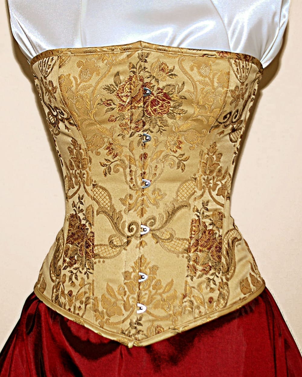 Gold brocade corset - Image 3