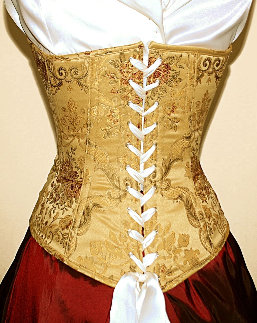 Gold brocade corset - Image 4