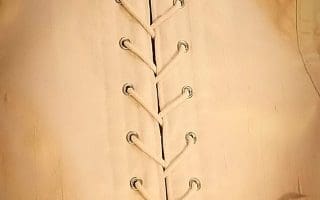 Steel boned corset