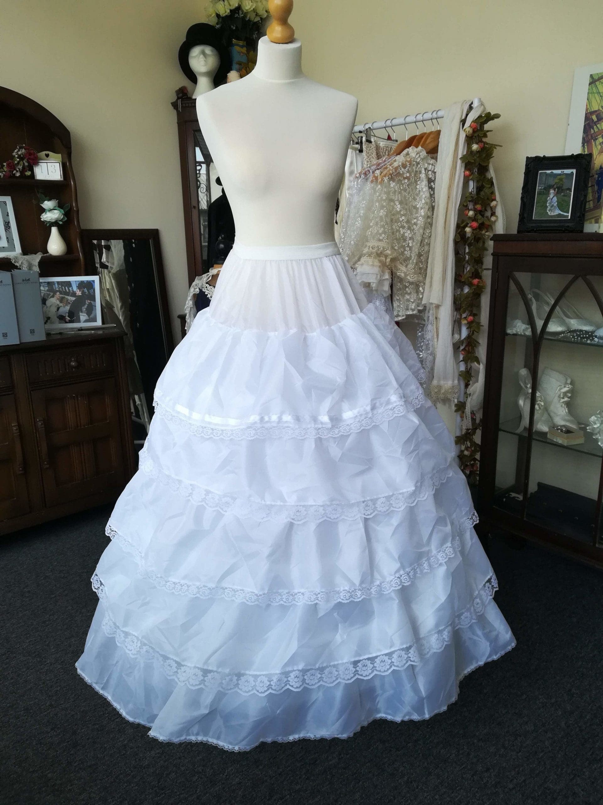 Steel boned 'hooped crinoline' style petticoat