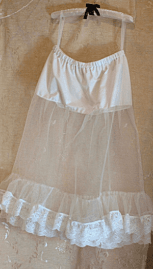 Custom made half length slip, vintage style petticoat