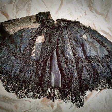 Black Victorian cape