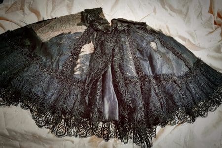 Black Victorian cape